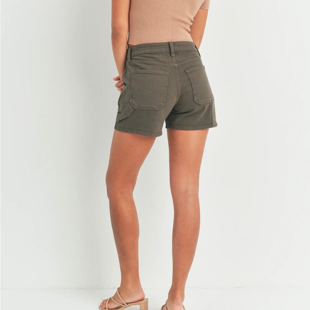 Just Black Denim Utility Jean Shorts - Picture 3 of 3
